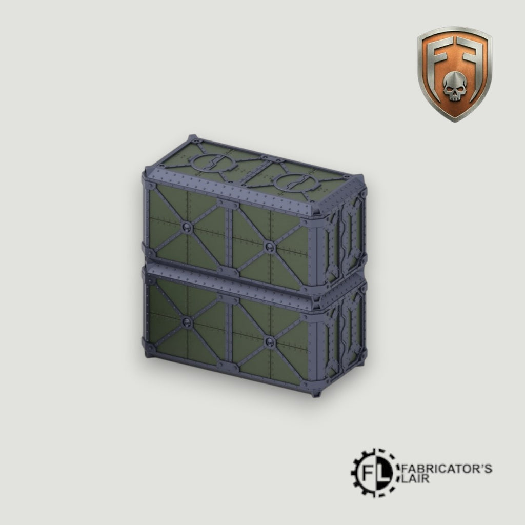 Armored Sector Foldable Modular Ruins | 28mm - 32mm Grimdark Sci-Fi Terrain for Tabletop Wargaming