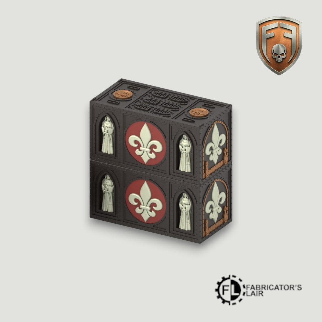 Holy Order Convent Foldable Modular Ruins | 28mm - 32mm Grimdark Sci-Fi Terrain for Tabletop Wargaming