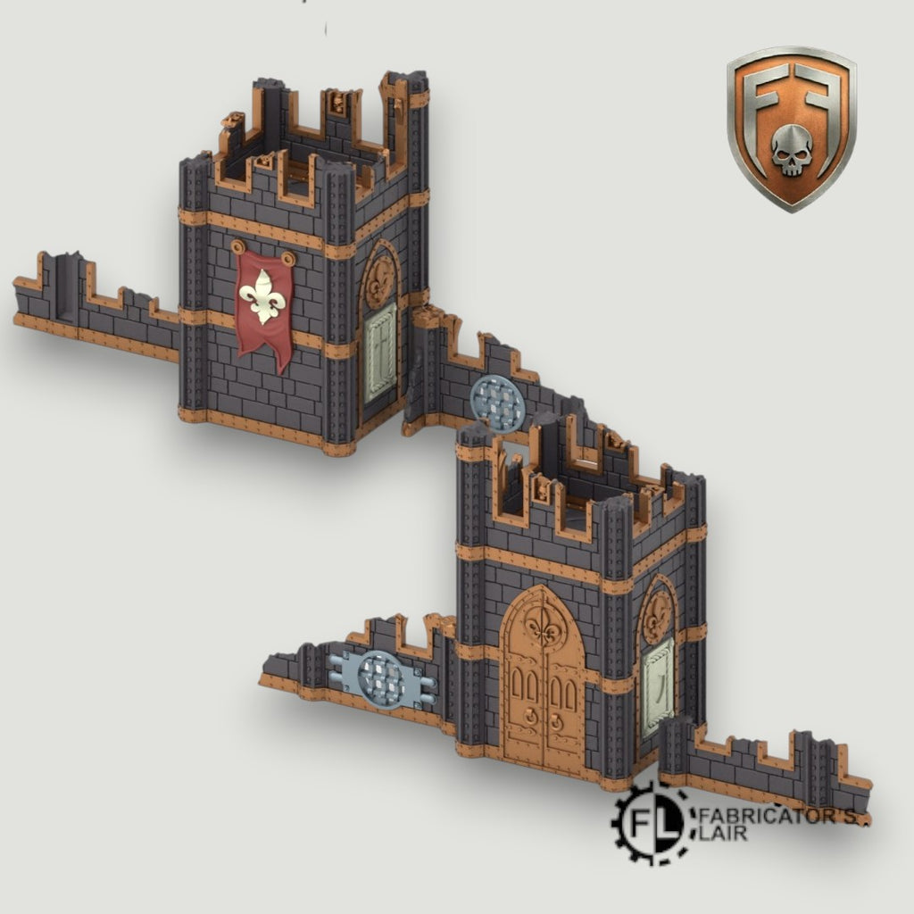 Holy Order Convent Foldable Modular Ruins | 28mm - 32mm Grimdark Sci-Fi Terrain for Tabletop Wargaming