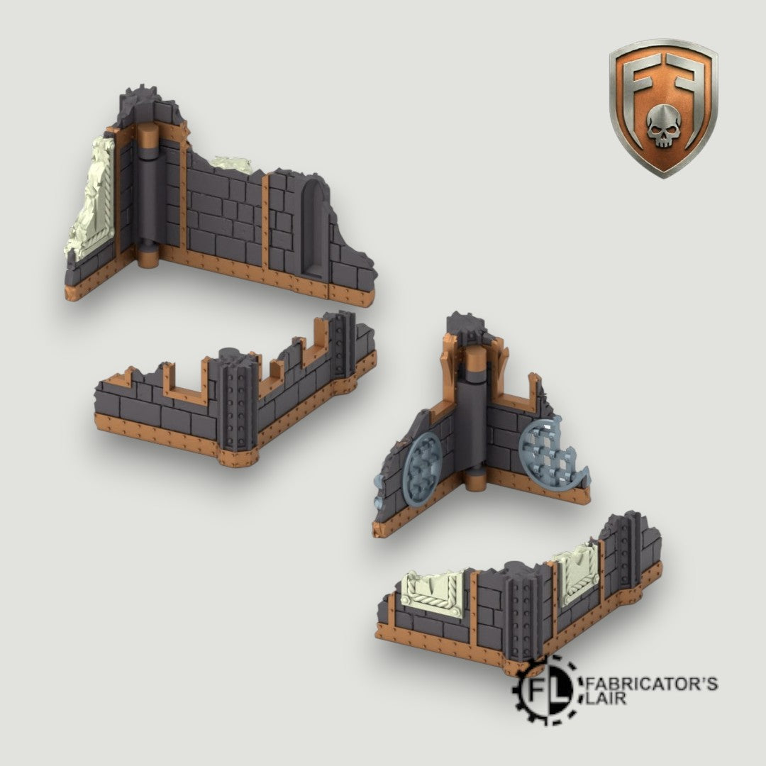 Holy Order Convent Foldable Modular Ruins | 28mm - 32mm Grimdark Sci-Fi Terrain for Tabletop Wargaming