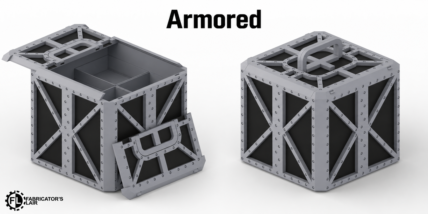 Armored Sector Foldable Modular Ruins | 11th Edition Compatible Terrain | 28mm - 32mm Grimdark Sci-Fi Terrain for Tabletop Wargaming