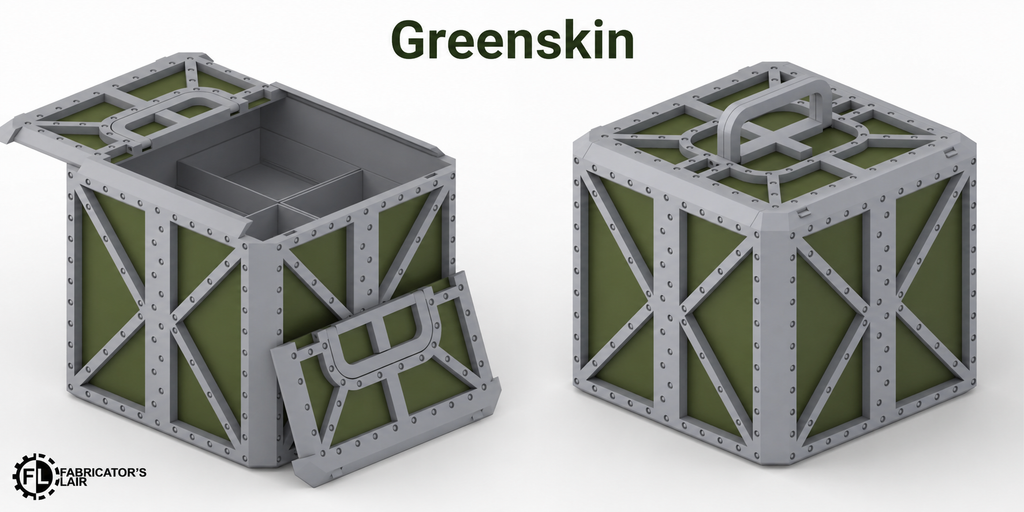 Greenskin Scrap-Fort Foldable Modular Ruins | 11th Edition Compatible | 28mm - 32mm Grimdark Sci-Fi Terrain for Tabletop Wargaming