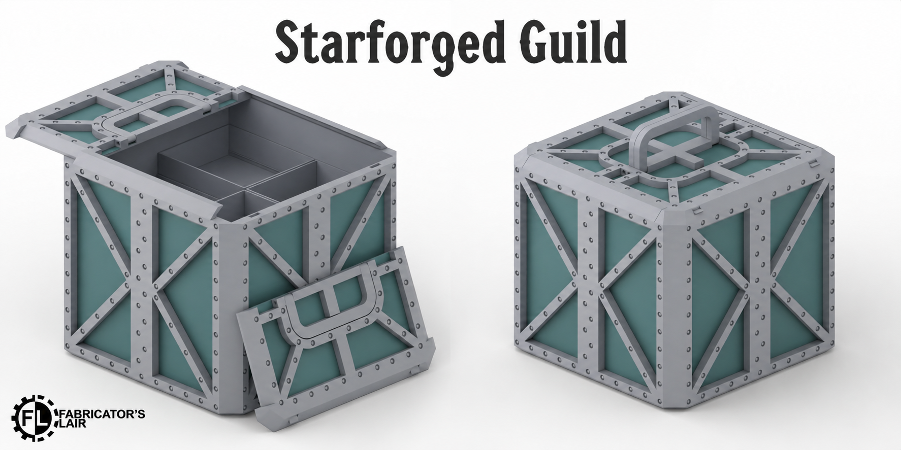 Starforged Guild Foldable Modular Ruins | 11th Edition Compatible Terrain | 28mm - 32mm Grimdark Sci-Fi Terrain for Tabletop Wargaming