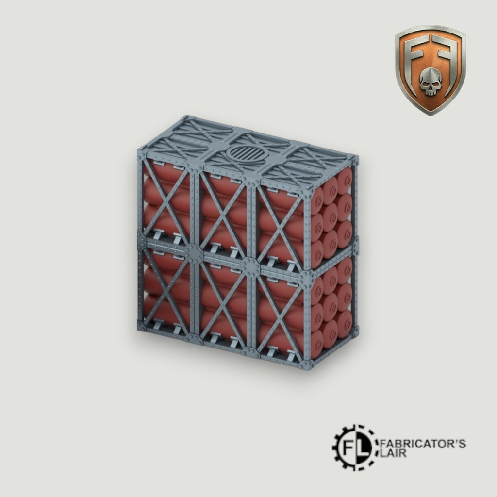 Industrial Sector Foldable Modular Ruins | 28mm - 32mm Grimdark Sci-Fi Terrain for Tabletop Wargaming