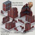Industrial Sector Foldable Modular Ruins | 11th Edition Compatible Terrain | 28mm - 32mm Grimdark Sci-Fi Terrain for Tabletop Wargaming