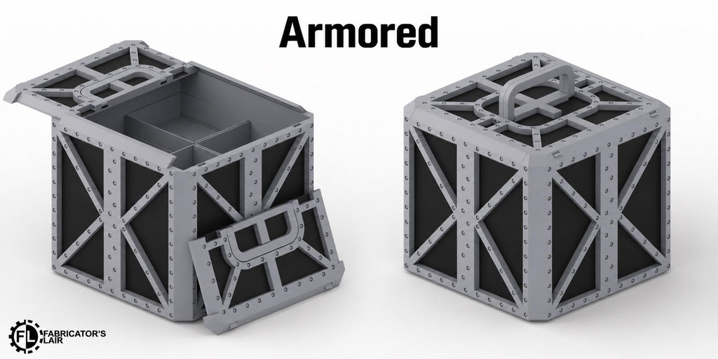 11th Edition Competitive Folding Terrain - Armored Sector Ruins | Ready to Play | Color & Storage Box Options | High Durability and Quality