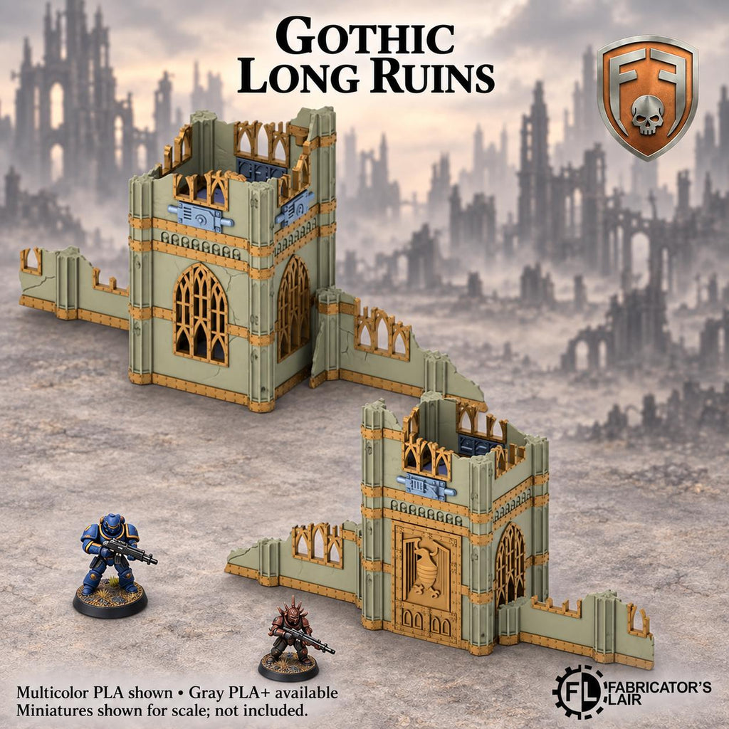 11th Edition Competitive Folding Terrain - Gothic Cathedral | Ready to Play | Color & Storage Box Options | High Durability and Quality