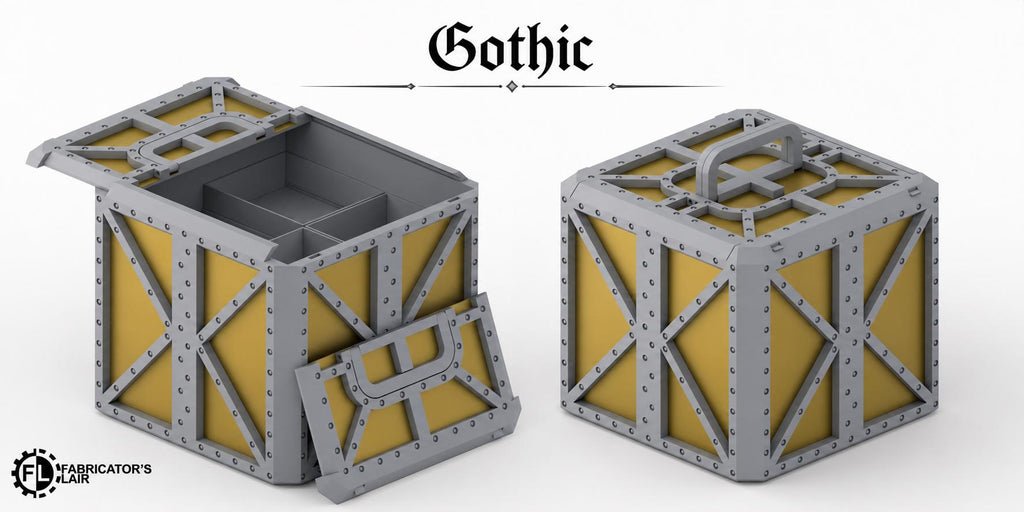 11th Edition Competitive Folding Terrain - Gothic Cathedral | Ready to Play | Color & Storage Box Options | High Durability and Quality