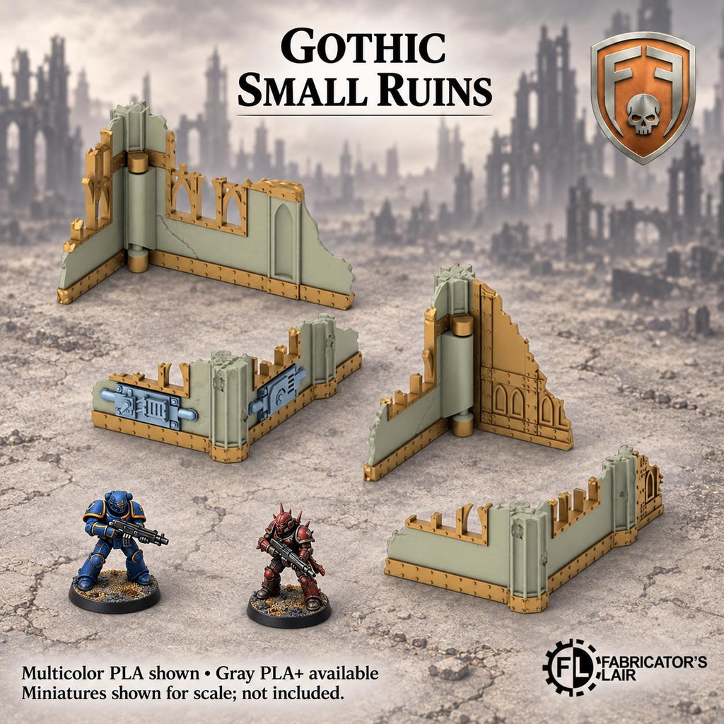 11th Edition Competitive Folding Terrain - Gothic Cathedral | Ready to Play | Color & Storage Box Options | High Durability and Quality