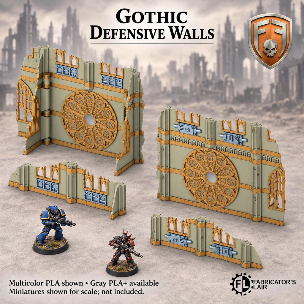 11th Edition Competitive Folding Terrain - Gothic Cathedral | Ready to Play | Color & Storage Box Options | High Durability and Quality