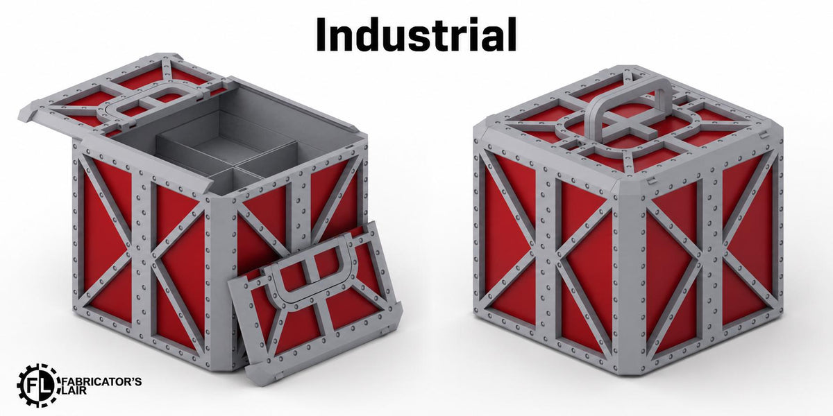 11th Edition Competitive Folding Terrain - Industrial Sector | Ready to Play | Color & Storage Box Options | High Durability and Quality