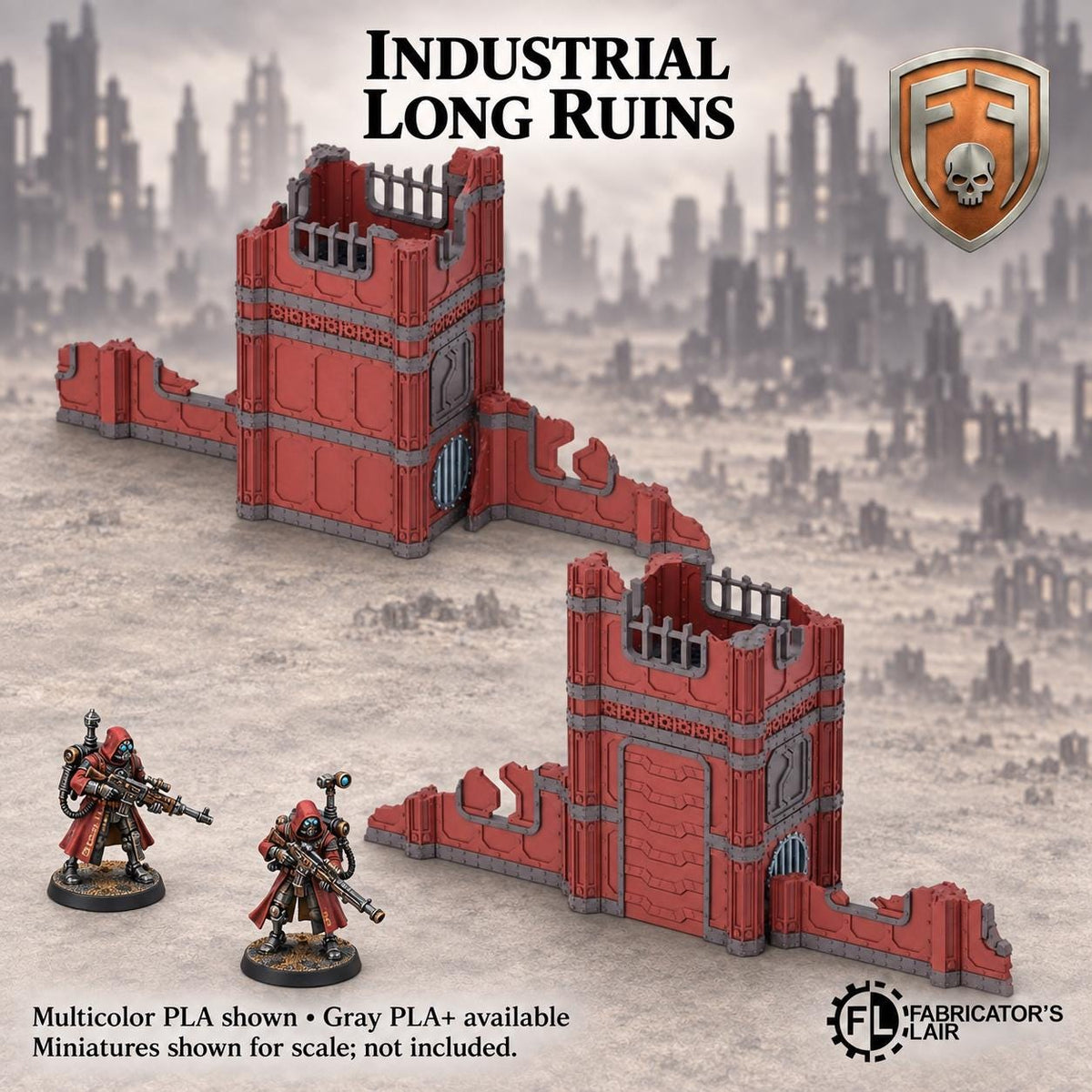 11th Edition Competitive Folding Terrain - Industrial Sector | Ready to Play | Color & Storage Box Options | High Durability and Quality
