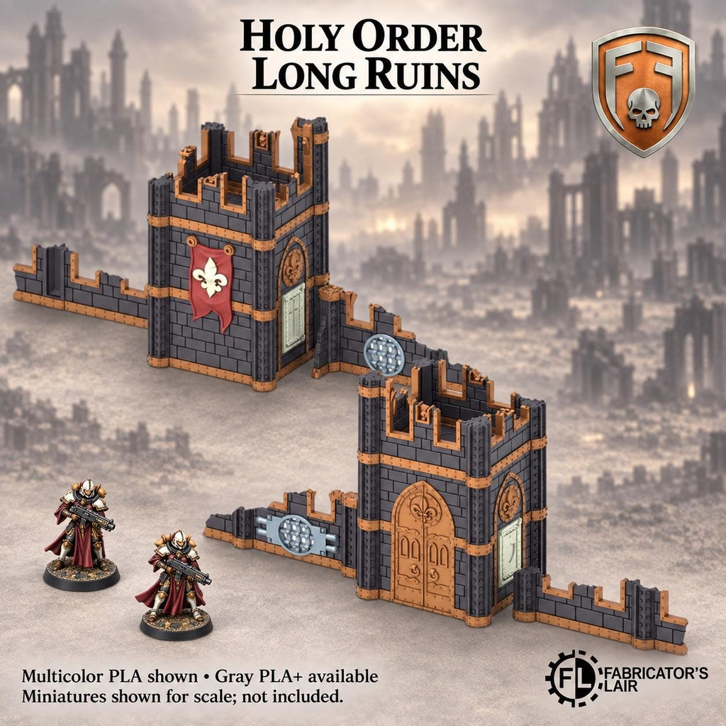 11th Edition Competitive Folding Terrain - Holy Order Convent | Ready to Play | Color & Storage Box Options | High Durability and Quality
