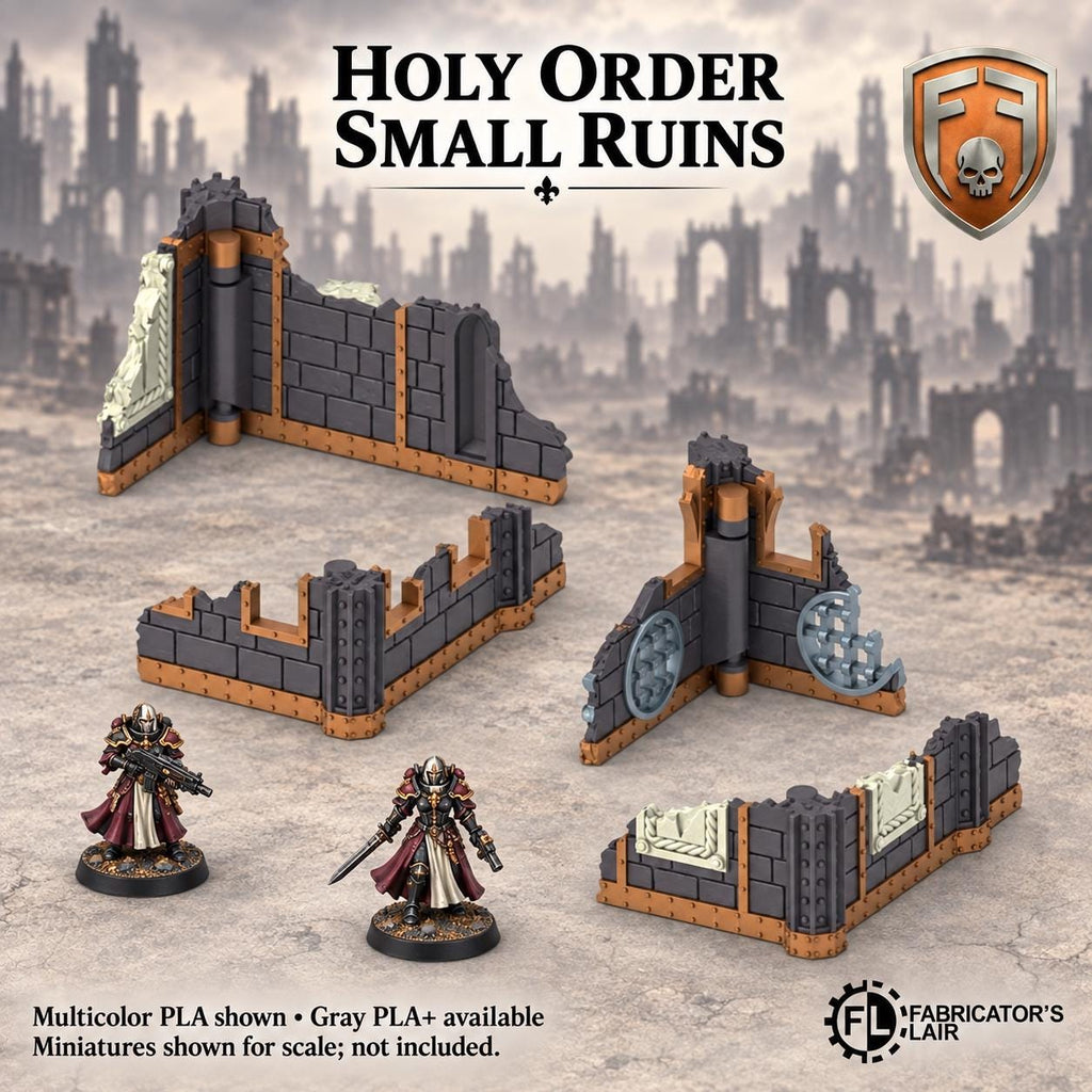11th Edition Competitive Folding Terrain - Holy Order Convent | Ready to Play | Color & Storage Box Options | High Durability and Quality