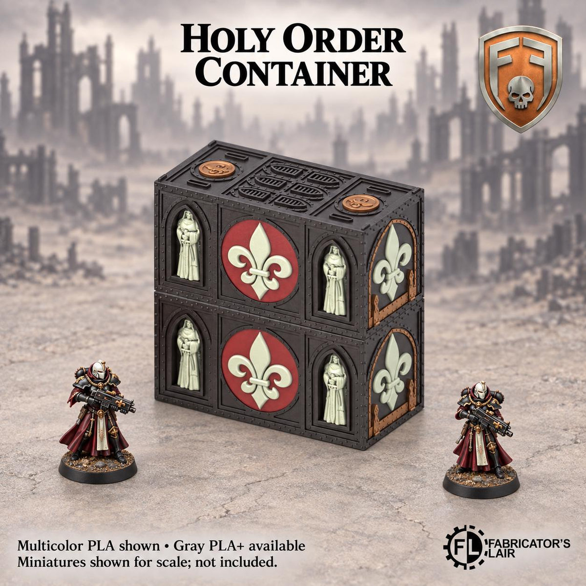 11th Edition Competitive Folding Terrain - Holy Order Convent | Ready to Play | Color & Storage Box Options | High Durability and Quality
