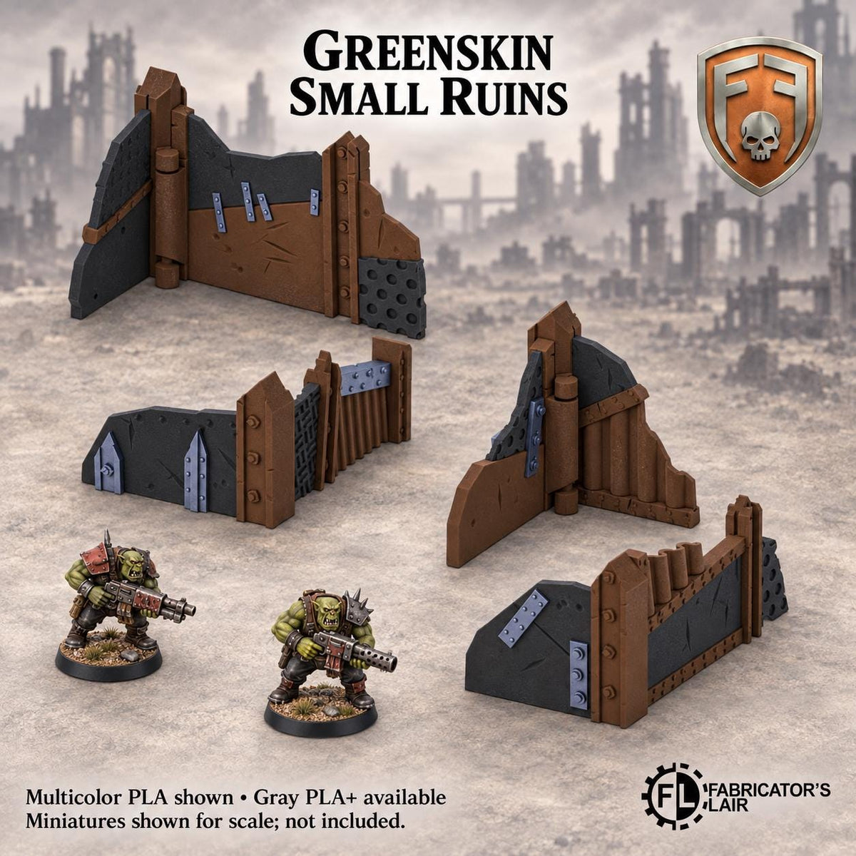 11th Edition Competitive Folding Terrain - Greenskin Fort | Ready to Play | Color & Storage Box Options | High Durability and Quality