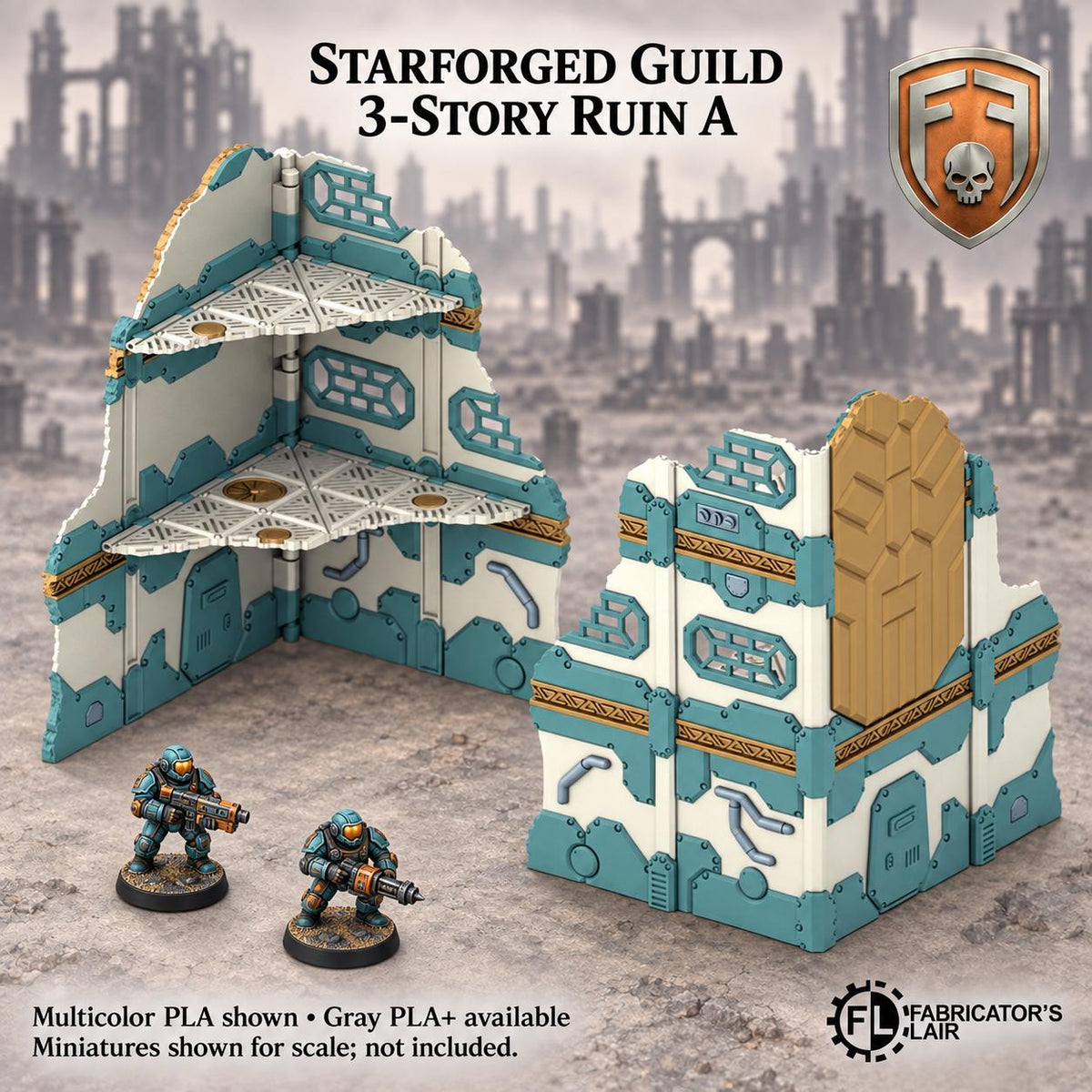 11th Edition Competitive Folding Terrain - Starforged Guild | Ready to Play | Color & Storage Box Options | High Durability and Quality