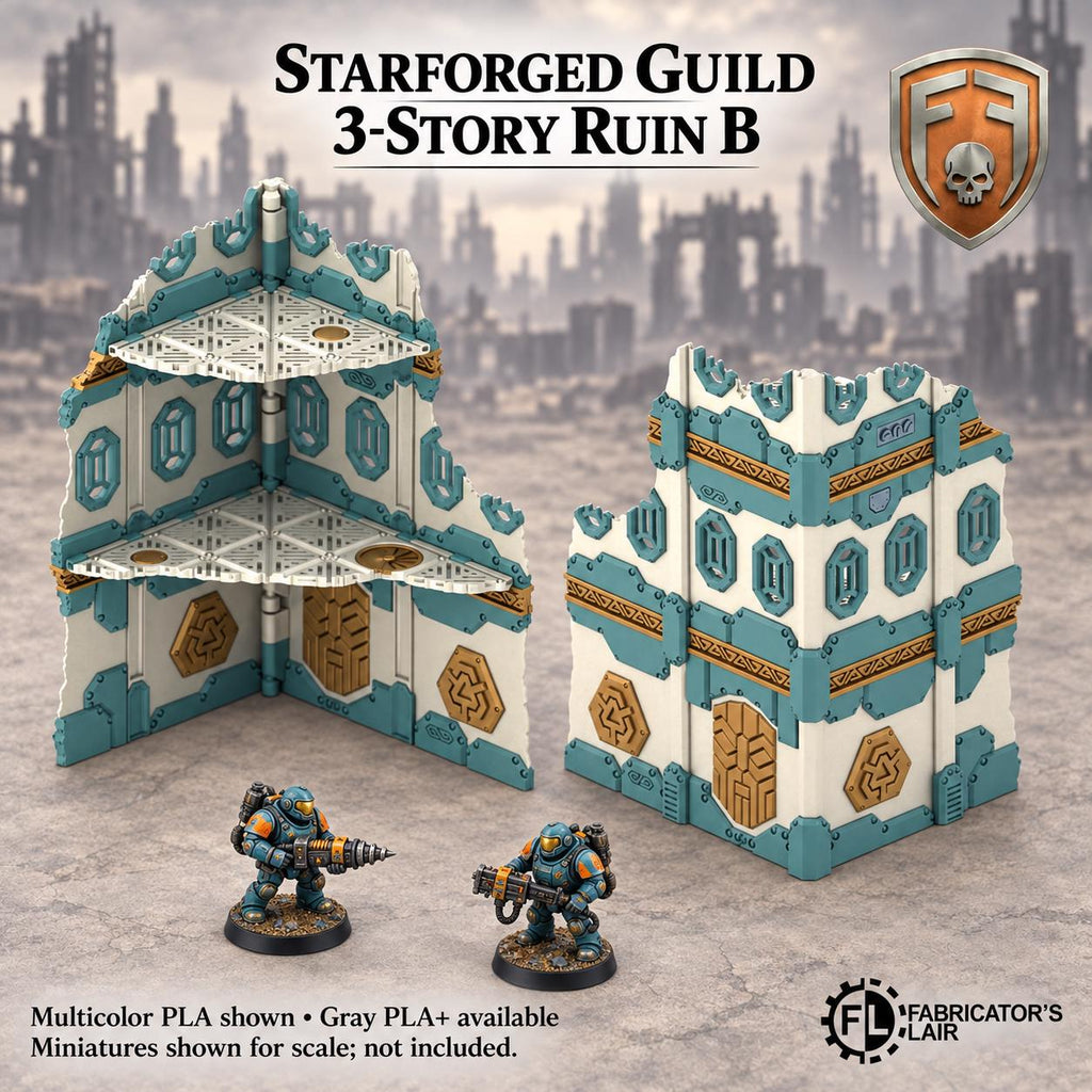 11th Edition Competitive Folding Terrain - Starforged Guild | Ready to Play | Color & Storage Box Options | High Durability and Quality