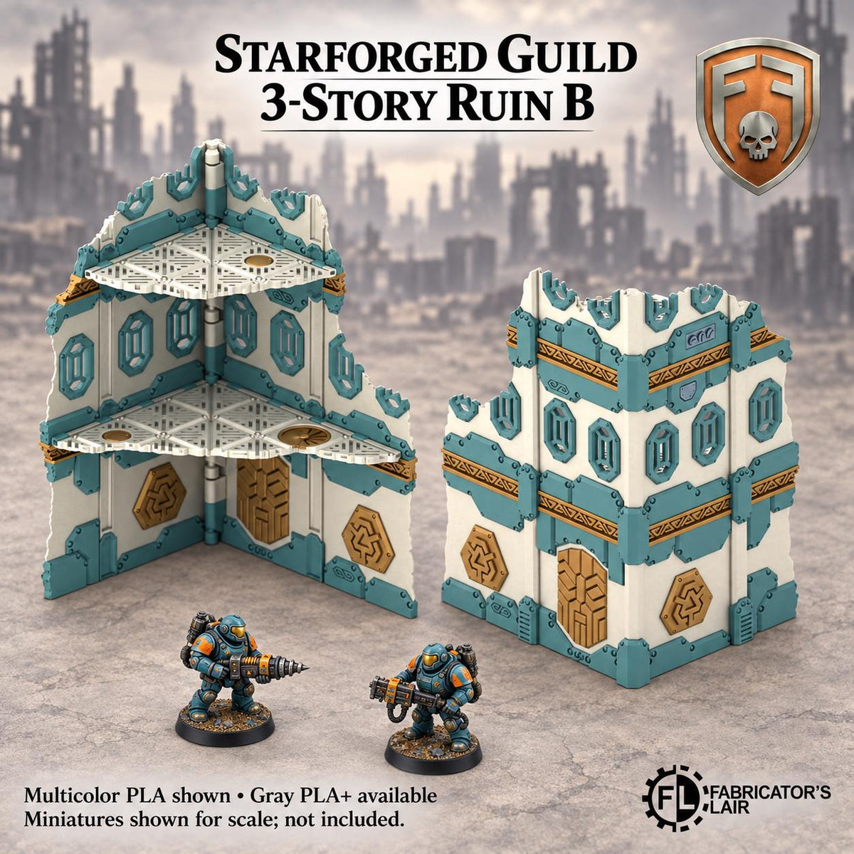 11th Edition Competitive Folding Terrain - Starforged Guild | Ready to Play | Color & Storage Box Options | High Durability and Quality