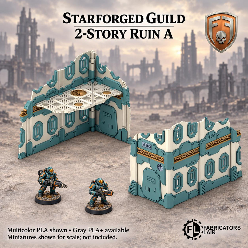 11th Edition Competitive Folding Terrain - Starforged Guild | Ready to Play | Color & Storage Box Options | High Durability and Quality