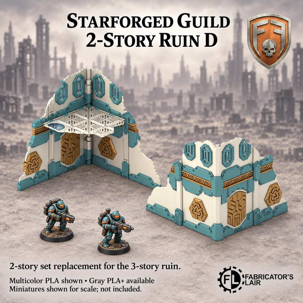 11th Edition Competitive Folding Terrain - Starforged Guild | Ready to Play | Color & Storage Box Options | High Durability and Quality