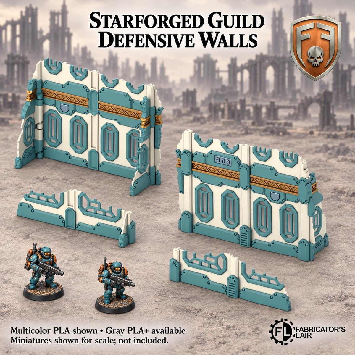 11th Edition Competitive Folding Terrain - Starforged Guild | Ready to Play | Color & Storage Box Options | High Durability and Quality